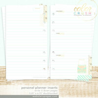 Websters Pages - Color Crush Collection - Personal Planner - Inserts - Write It Down