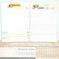 Websters Pages - Color Crush Collection - A5 Planner - Inserts - Memory Keeping