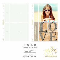 Websters Pages - Color Crush Collection - A5 Planner - Inserts - Photo Sleeves - Design B - 8 Pack