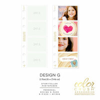 Websters Pages - Color Crush Collection - Personal Planner - Inserts - Photo Sleeves - Design G - 8 Pack