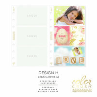 Websters Pages - Color Crush Collection - Personal Planner - Inserts - Photo Sleeves - Design H - 8 Pack