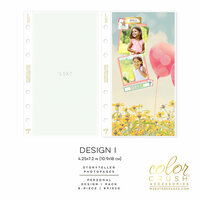 Websters Pages - Color Crush Collection - Personal Planner - Inserts - Photo Sleeves - Design I - 8 Pack