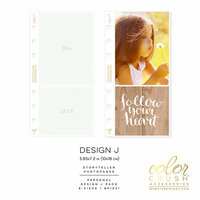 Websters Pages - Color Crush Collection - Personal Planner - Inserts - Photo Sleeves - Design J - 8 Pack
