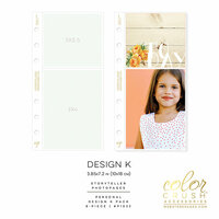 Websters Pages - Color Crush Collection - Personal Planner - Inserts - Photo Sleeves - Design K - 8 Pack