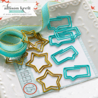 Websters Pages - Its Christmas Collection - Paperclips - Speech Bubbles and Stars