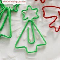 Websters Pages - A Christmas Story Collection - Perfect Bulks - Paperclips - Star Tree