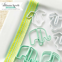 Websters Pages - Hello World Collection - Paperclips - Elephants and Onesies