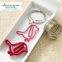 Websters Pages - Hello World Collection - Paperclips - Birds and Bubbles