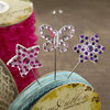 Websters Pages - Winter Fairy Tales Collection - Push Pins - Long Needle - Sparkle