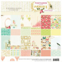 Websters Pages - Postcards from Paris II Collection - 12 x 12 Paper Pad