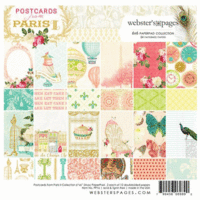 Websters Pages - Postcards from Paris II Collection - 6 x 6 Paper Pad