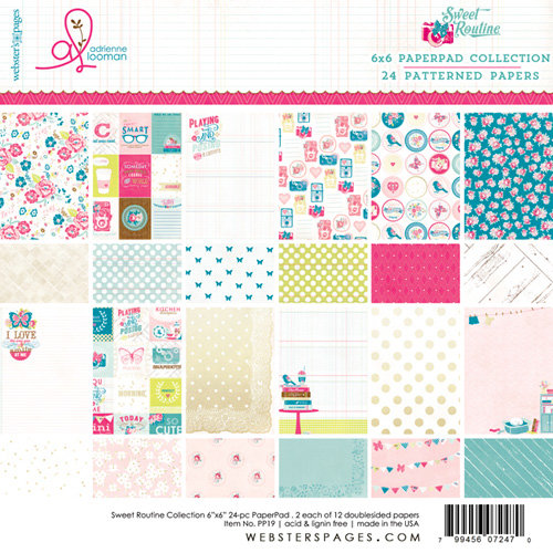 Websters Pages - Sweet Routine Collection - 6 x 6 Paper Pad