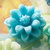 Websters Pages - Whimsies - Resin Embellishment Pieces - Mini Flower Petals - Sky Blue