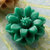 Websters Pages - Whimsies - Resin Embellishment Pieces - Mini Flower Petals - Plant Green