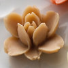Websters Pages - Whimsies - Resin Embellishment Pieces - Lotus Flower Blooms - Tan