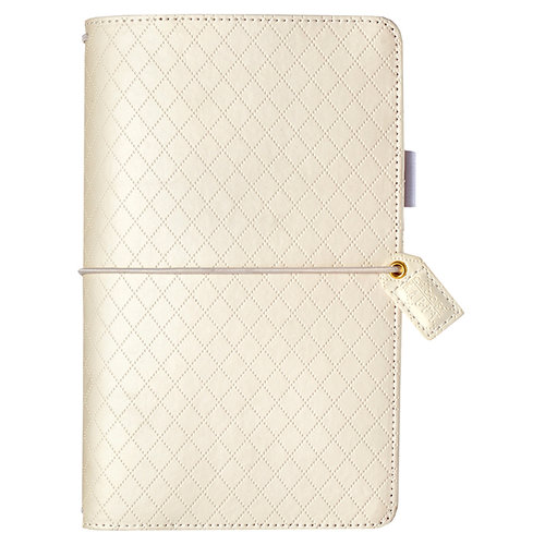Websters Pages - Color Crush Collection - Traveler's Planner - White Diamond Stitching