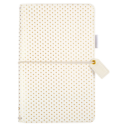 Websters Pages - Color Crush Collection - Traveler's Planner - Embossed Gold Dot