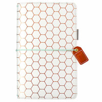 Websters Pages - Color Crush Collection - Travelers Planner - Copper Hexagon
