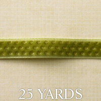 Websters Pages - Designer Ribbon - Green Gold - 25 Yards