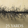 Websters Pages - Designer Ribbon - Tinsel - Black - 25 Yards