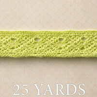 Websters Pages - Ladies and Gents Collection - Designer Ribbon - Fresh Green - 25 Yards