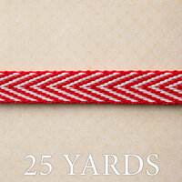 Websters Pages - Yacht Club Collection - Designer Ribbon - Red Yacht - 25 yards
