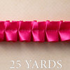 Websters Pages - Trendsetter Collection - Designer Ribbon - Kiss Pink Ruffle - 25 Yards