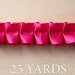 Websters Pages - Trendsetter Collection - Designer Ribbon - Kiss Pink Ruffle - 25 Yards