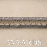 Websters Pages - Trendsetter Collection - Designer Ribbon - Gray Band - 25 Yards