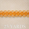 Websters Pages - Trendsetter Collection - Designer Ribbon - Orange Lace - 25 Yards