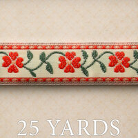 Websters Pages - Country Estate Collection - Designer Ribbon - Winding Floral - 25 Yards
