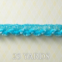 Websters Pages - Let's Celebrate Collection - Designer Ribbon - Soft Sparkle Blue - 25 Yards