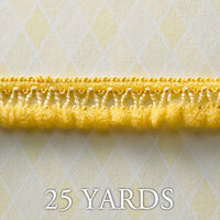 Websters Pages - Western Romance Collection - Designer Ribbon - Petite Ruffle Gold - 25 Yards