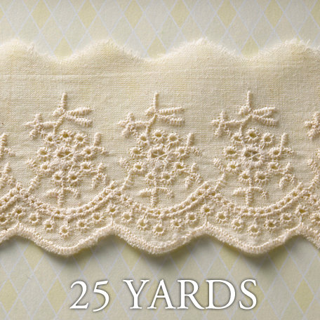 Websters Pages - Western Romance Collection - Designer Ribbon - Western Eyelet - 25 Yards