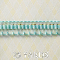 Websters Pages - Winter Fairy Tales Collection - Designer Ribbon - Light Scallop Blue - 25 Yards