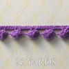Websters Pages - Winter Fairy Tales Collection - Designer Ribbon - Ball Strand Purple - 25 Yards