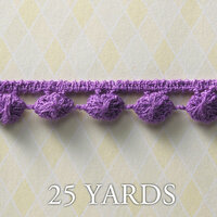 Websters Pages - Winter Fairy Tales Collection - Designer Ribbon - Ball Strand Purple - 25 Yards