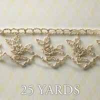 Websters Pages - Winter Fairy Tales Collection - Designer Ribbon - Sparkling Gold - 25 Yards
