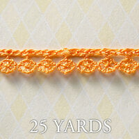 Websters Pages - A Botanical Christmas Collection - Designer Ribbon - Fringe Orange - 25 Yards