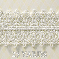 Websters Pages - A Botanical Christmas Collection - Designer Ribbon - Grand Lace - 25 Yards