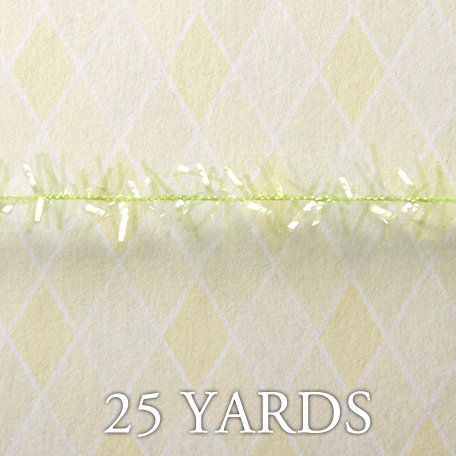 Websters Pages - Designer Ribbon - Tinsel - Green Petite - 25 Yards