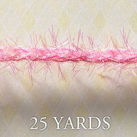 Websters Pages - Designer Ribbon - Tinsel - Pink - 25 Yards