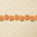 Websters Pages - Sunday Picnic Collection - Designer Ribbon - Orange Sunburst - 25 Yards