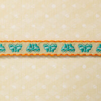 Websters Pages - Sunday Picnic Collection - Designer Ribbon - Picnic Butterflies - 25 Yards