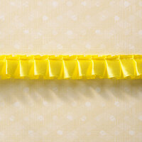 Websters Pages - Designer Ribbon - Yellow Ruffle - 25 Yards
