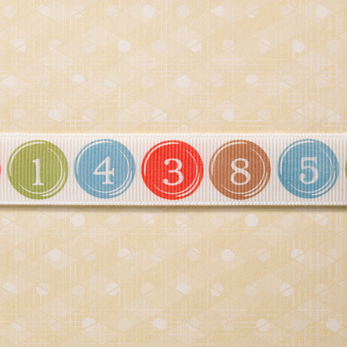 Websters Pages - Designer Ribbon - Numbers - 25 Yards