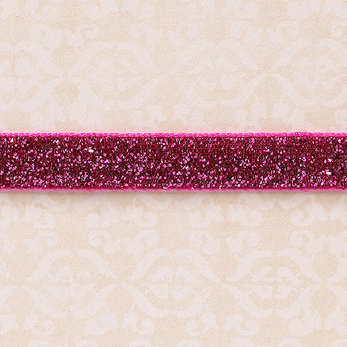Websters Pages - Designer Ribbon - Velvet Pink Sparkle - 25 Yards