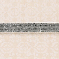 Websters Pages - Designer Ribbon - Velvet Silver Sparkle - 25 Yards