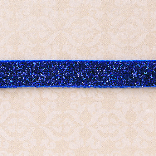 Websters Pages - Designer Ribbon - Velvet Blue Sparkle - 25 Yards