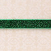 Websters Pages - Designer Ribbon - Velvet Green Sparkle - 25 Yards